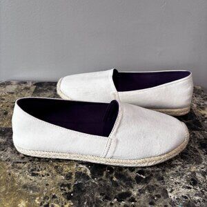 MYMU women's Cream slip-on espadrilles SZ: 9